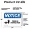 Signmission Food Or Drink Only Sign With Symbol, 24 in W x Rectangle, Vinyl Decal OS-2PACK-NS-D-1824-L-12831 - alternate 4